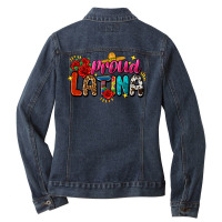 Proud Latina Ladies Denim Jacket | Artistshot