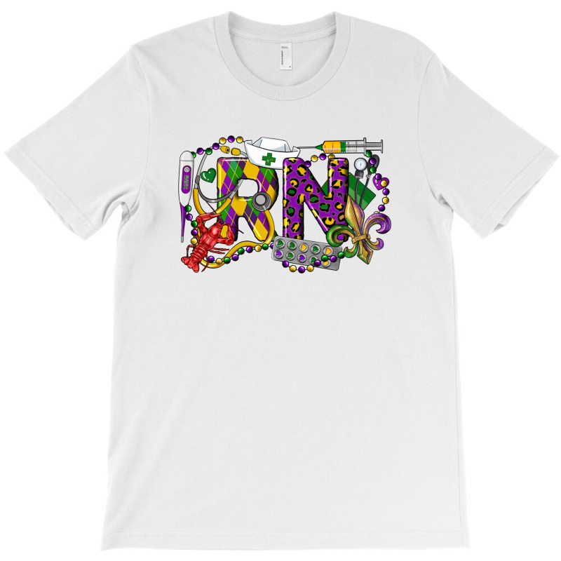 Rn Registered Nurse Mardi Gras T-shirt | Artistshot