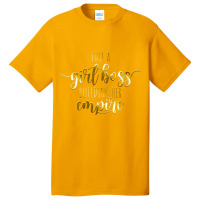 Womens Just A Girl Boss Building Her Empire Female Success Girl V-neck Basic T-shirt | Artistshot