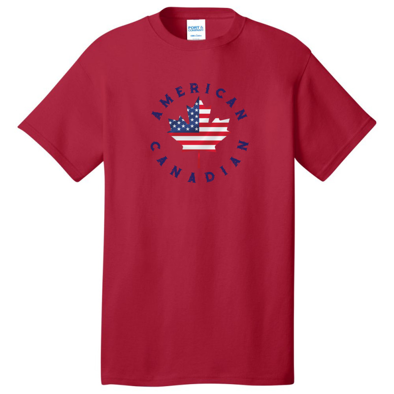 American Canadian Root Pride Flag Basic T-shirt by CathyCurry | Artistshot