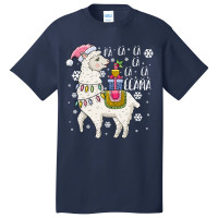 Fa La La Llama Funny Santa Llama Christmas For Family Long Sleeve T Sh Basic T-shirt | Artistshot