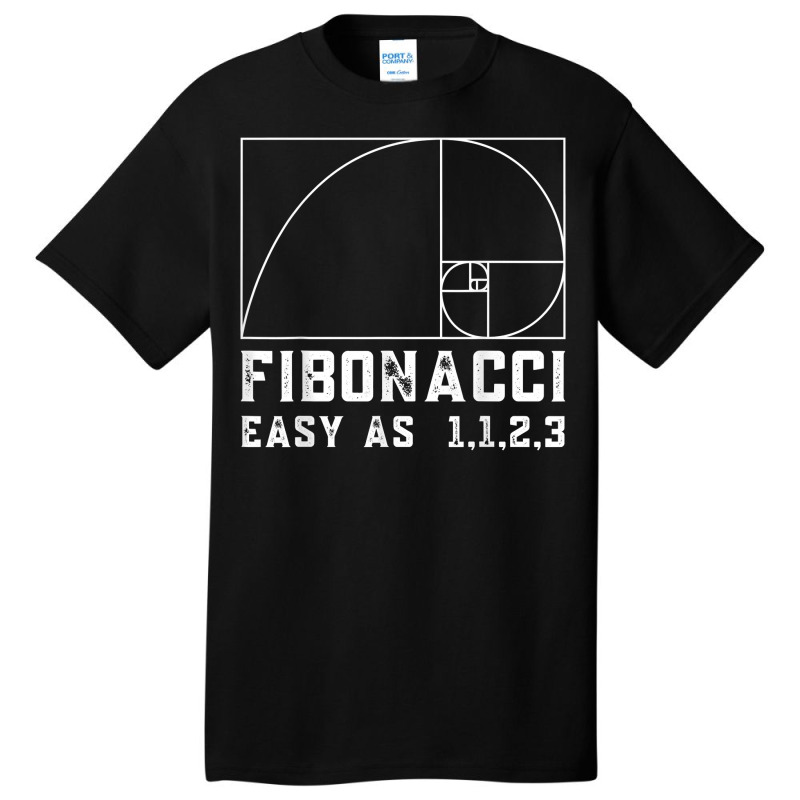 Fibonacci Day Easy As 1123   Funny For Math Teacher Calculus T Shirt Basic T-shirt | Artistshot