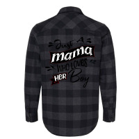 Just A Moma Who Loves His Boy Flannel Shirt | Artistshot