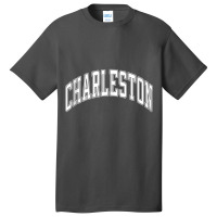 Charleston West Virginia Wv Varsity Style White Text Tank Top Basic T-shirt | Artistshot