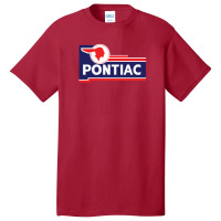 Retro Pontiac Classic Car Dealership Sign Basic T-shirt | Artistshot