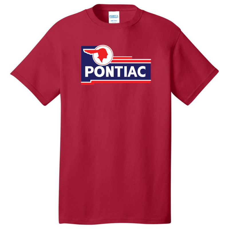 Retro Pontiac Classic Car Dealership Sign Basic T-shirt | Artistshot