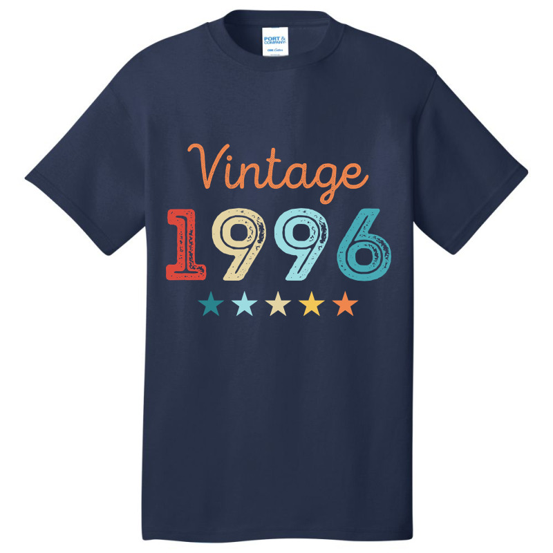 Vintage 1996 30th Birthday Retro Gift 30 Year Old Basic T-shirt | Artistshot