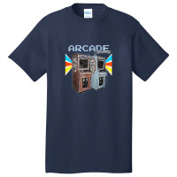 Arcade-cabinet-machine-1970-1980-1990-video-game-collection Basic T-shirt | Artistshot