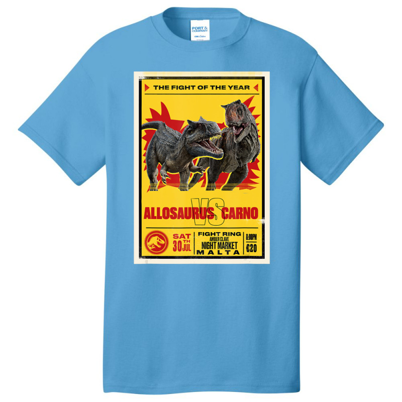 Dominion Allosaurus & Carnotaurus Fight Basic T-shirt | Artistshot