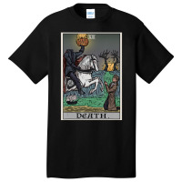 Death Tarot Card Headless Horseman Halloween Spooky Gothic Basic T-shirt | Artistshot