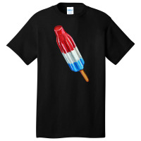 Rocket Pop Stars And Stripes Pattern Basic T-shirt | Artistshot