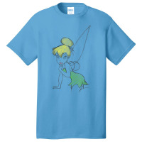 Peter Pan Tinker Bell Sketch Portrait Basic T-shirt | Artistshot