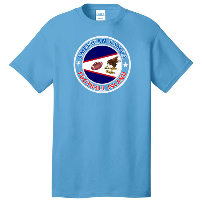 American Samoa Aka Football Island Basic T-shirt by CharlieFairchild | Artistshot