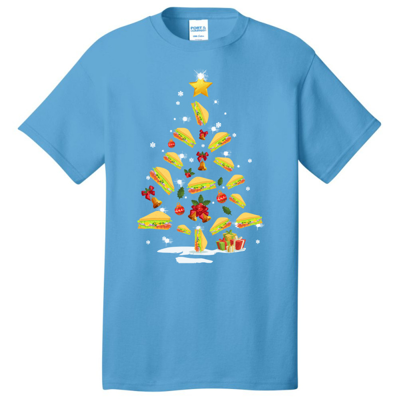 Sandwich Lover Great Sandwich Christmas Tree Sandwich Lover Xmas Costu Basic T-shirt | Artistshot