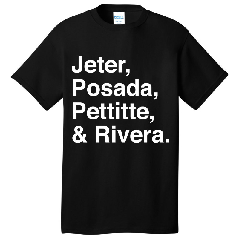 Jeter, Posada, Pettitte, Rivera - White Basic T-shirt by Kanmosrin52 | Artistshot