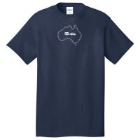 Map - The Lap - Australia On Track Basic T-shirt | Artistshot