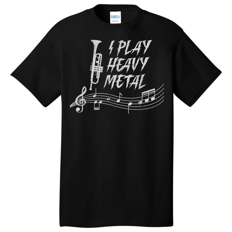 I Play Heavy Metal Musician Brass Musical Instrument Music T Shirt Basic T-shirt by cm-arts | Artistshot