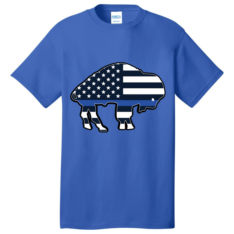 Buffalo Law Enforcement Support Flag Basic T-shirt | Artistshot