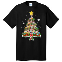 Brittany Spaniel Dog Cute Brittany Christmas Tree Dog Lover Xmas Costu Basic T-shirt | Artistshot