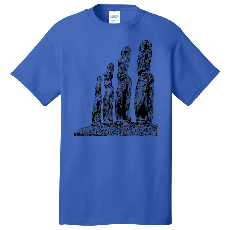 Easter Island Moai Statue Monolith World Mystery Basic T-shirt | Artistshot