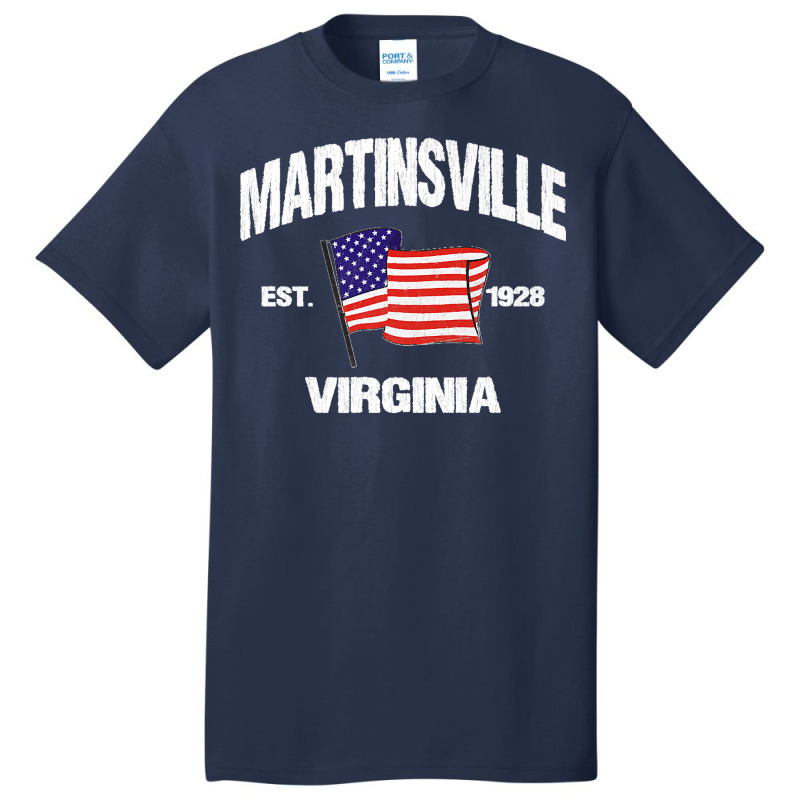 Martinsville Virginia Va Usa Stars & Stripes Vintage Style Premium Basic T-shirt | Artistshot