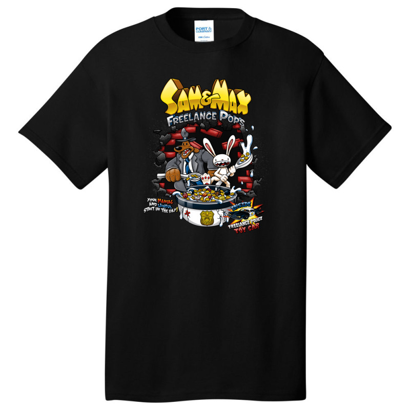 Sam & Max Freelance Pops Basic T-shirt by JolenePender | Artistshot