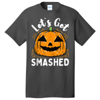 Lets Get Smashed Funny Pumpkin Halloween Drinking Costume Tank Top Basic T-shirt | Artistshot