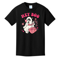 Hey Boo Funny Halloween Costume Spooky Season Ghost Landline T Shirt Basic Youth T-shirt | Artistshot