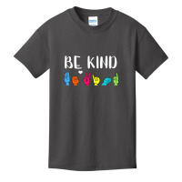 Be Kind Asl American Sign Language Cute Kindness Basic Youth T-shirt | Artistshot