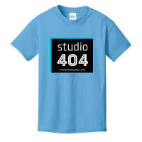 Studio 404 Games Blue Basic Youth T-shirt | Artistshot