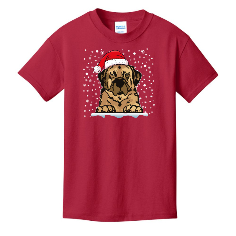 Anatolian Shepherd Dog Christmas Santa Hat Matching Family Long Sleeve Basic Youth T-shirt by cm-arts | Artistshot