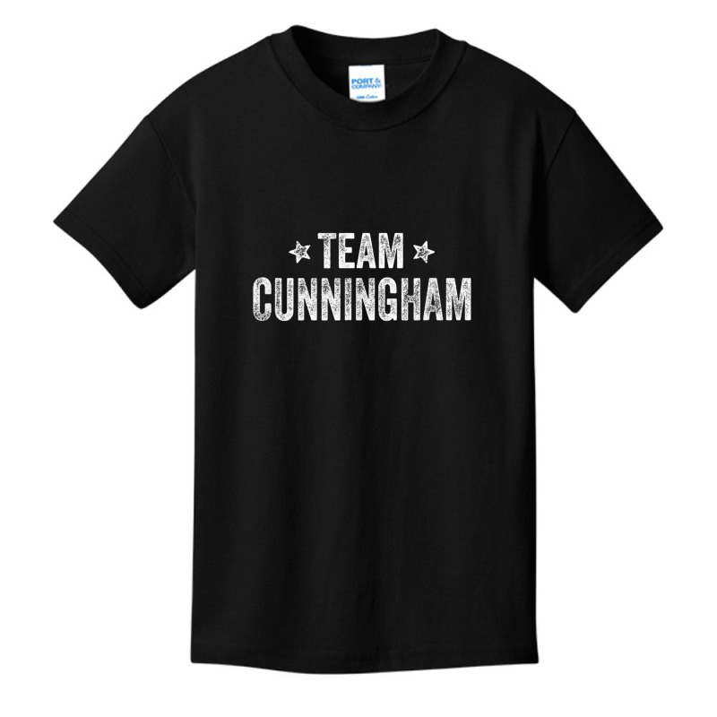 Team Cunningham   Last Name  Cunningham Family Surname T Shirt Basic Youth T-shirt by cm-arts | Artistshot