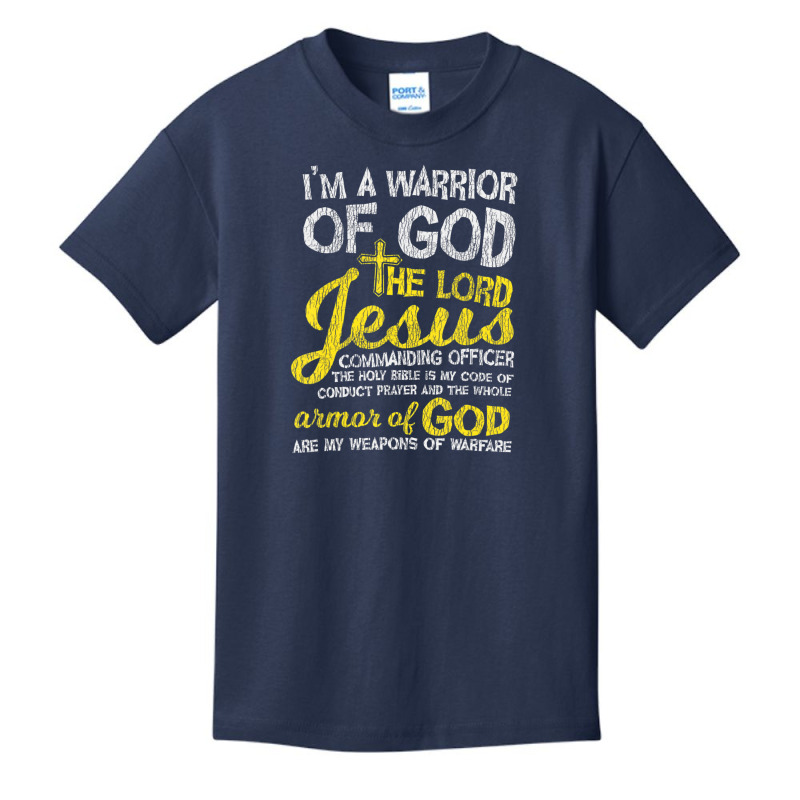 The Lord Jesus Armor Of God Cross Faith Christian Bible Basic Youth T-shirt by cm-arts | Artistshot