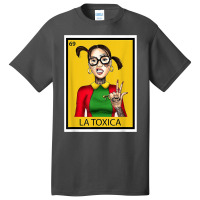 Mexican La Tóxica Lottery Card Funny Tattoos Girls Vintage T Shirt Basic T-shirt | Artistshot