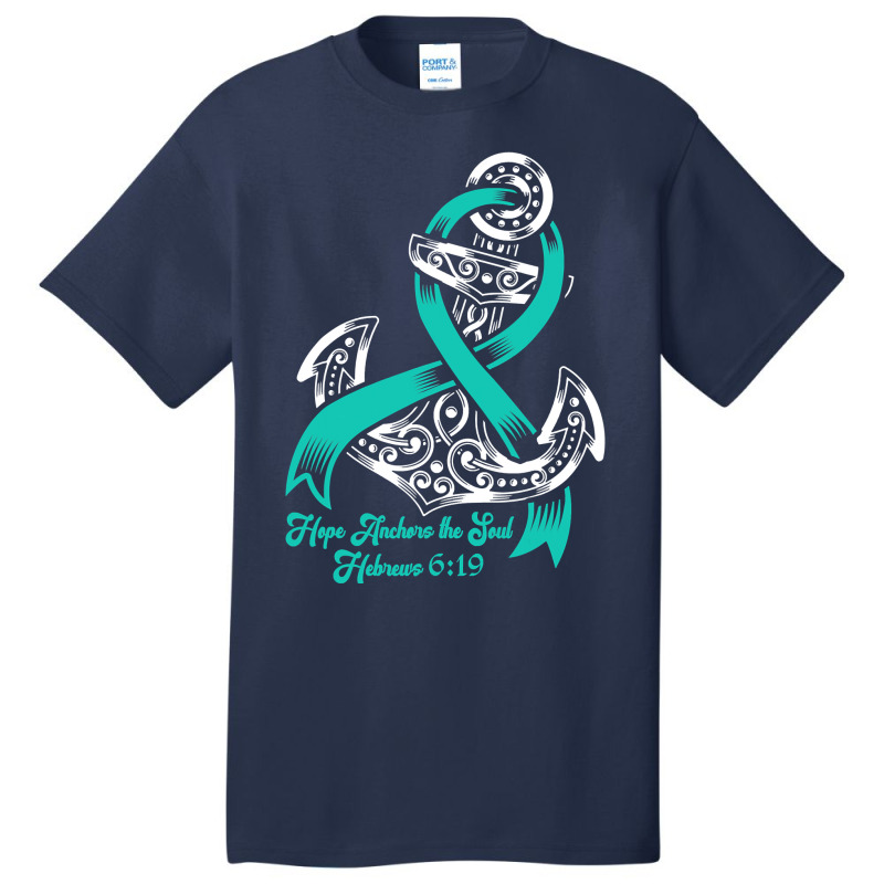 Myasthenia Gravis Awareness  Hope Anchors The Soul Basic T-shirt | Artistshot