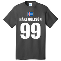 Hake Vollson 99 Sauftrikot Island Namen Fußball Partyurlaub Basic T-shirt | Artistshot