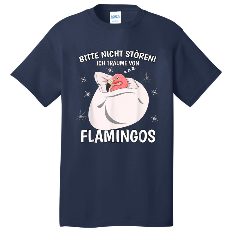 Ich Träume Von Flamingos Sleeping Shirt Nightdress Flamingo Basic T-shirt | Artistshot