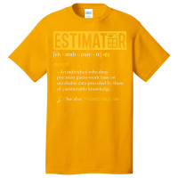 Estimator Estimating Calculations Jobs Basic T-shirt | Artistshot