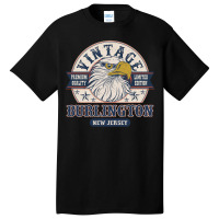 Retro Bald Eagle Burlington New Jersey Vintage Limited Edition Basic T-shirt | Artistshot