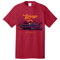 Berwyn Illinois Retro Vintage 80s 90s Muscle Cars Retrowave Aesthetic Basic T-shirt | Artistshot