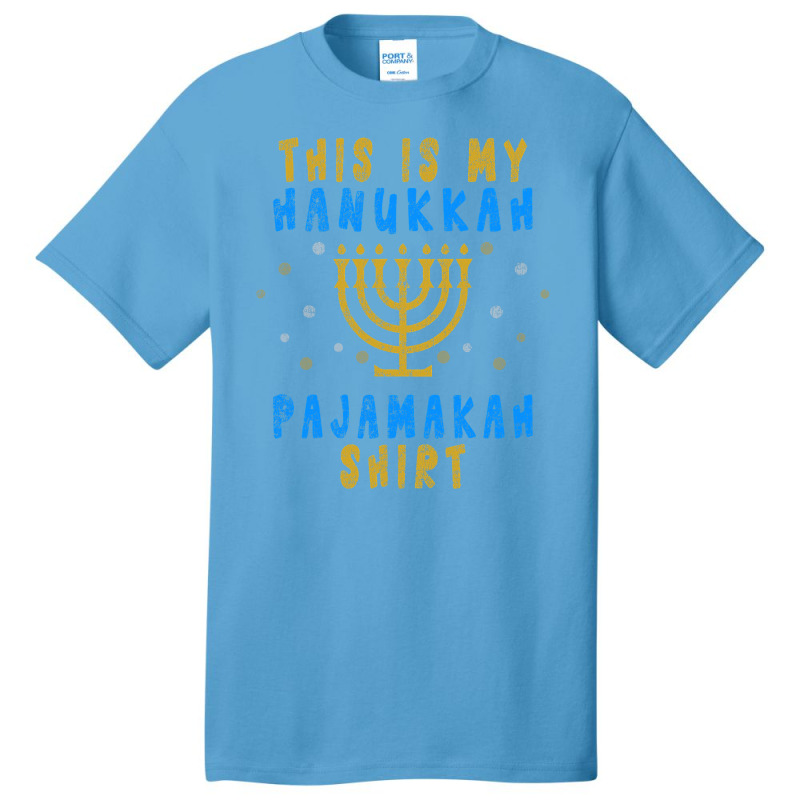 Vintage Hanukkah Pajamakah  Funny Jewish Festival Basic T-shirt | Artistshot