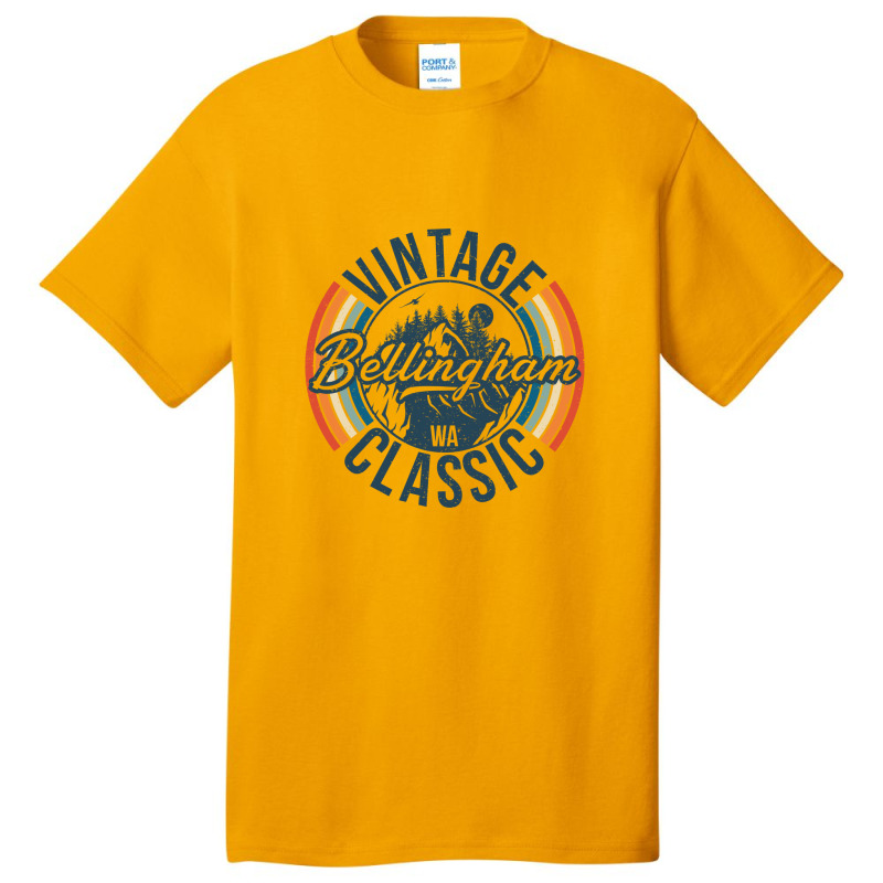 I Love Bellingham Washington Retro Vintage Classic Limited Edition Basic T-shirt | Artistshot