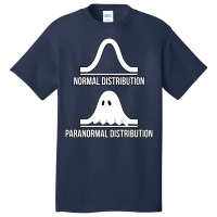 Halloween   Normal Distribution Paranormal Funny Math Long Sleeve T Sh Basic T-shirt | Artistshot