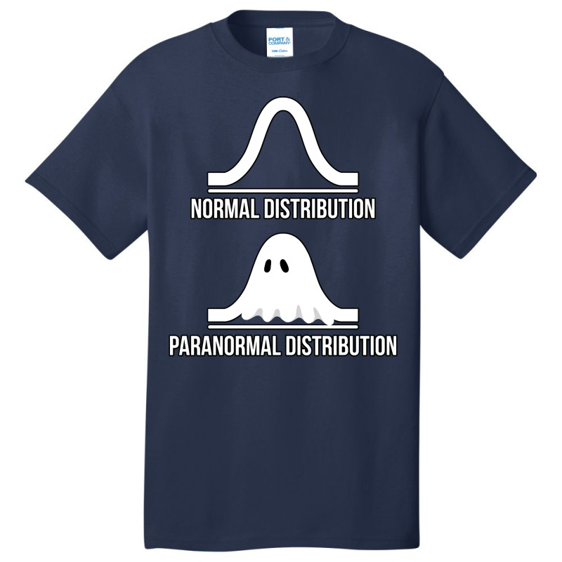 Halloween   Normal Distribution Paranormal Funny Math Long Sleeve T Sh Basic T-shirt | Artistshot