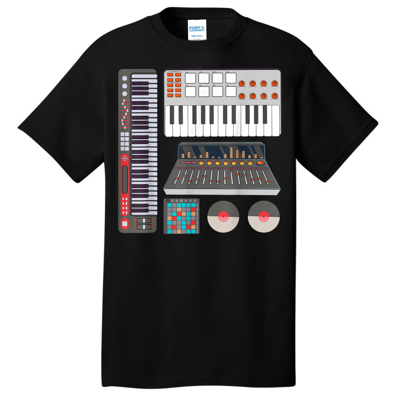 Music Producer Composer Record Electronic Music Synthesizer Basic T-shirt | Artistshot