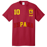 Funny Spain Soccer Jersey Espana Futbol Spanish Football Basic T-shirt | Artistshot