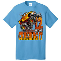 Kids 12 Year Old Monster Truck Birthday Shirt 12 & Crushing It Basic T-shirt | Artistshot