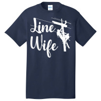 Lineman Wife Lineworker Electrician Girlfriends Basic T-shirt | Artistshot