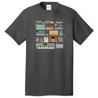 Electronic Musician Synthesizer And Drum Machine Dj Basic T-shirt | Artistshot