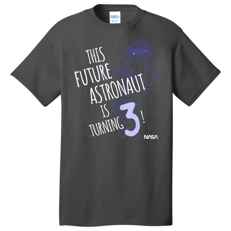 This Future Astronaut Is Turning 3 Outline Sketch Basic T-shirt by ledo | Artistshot